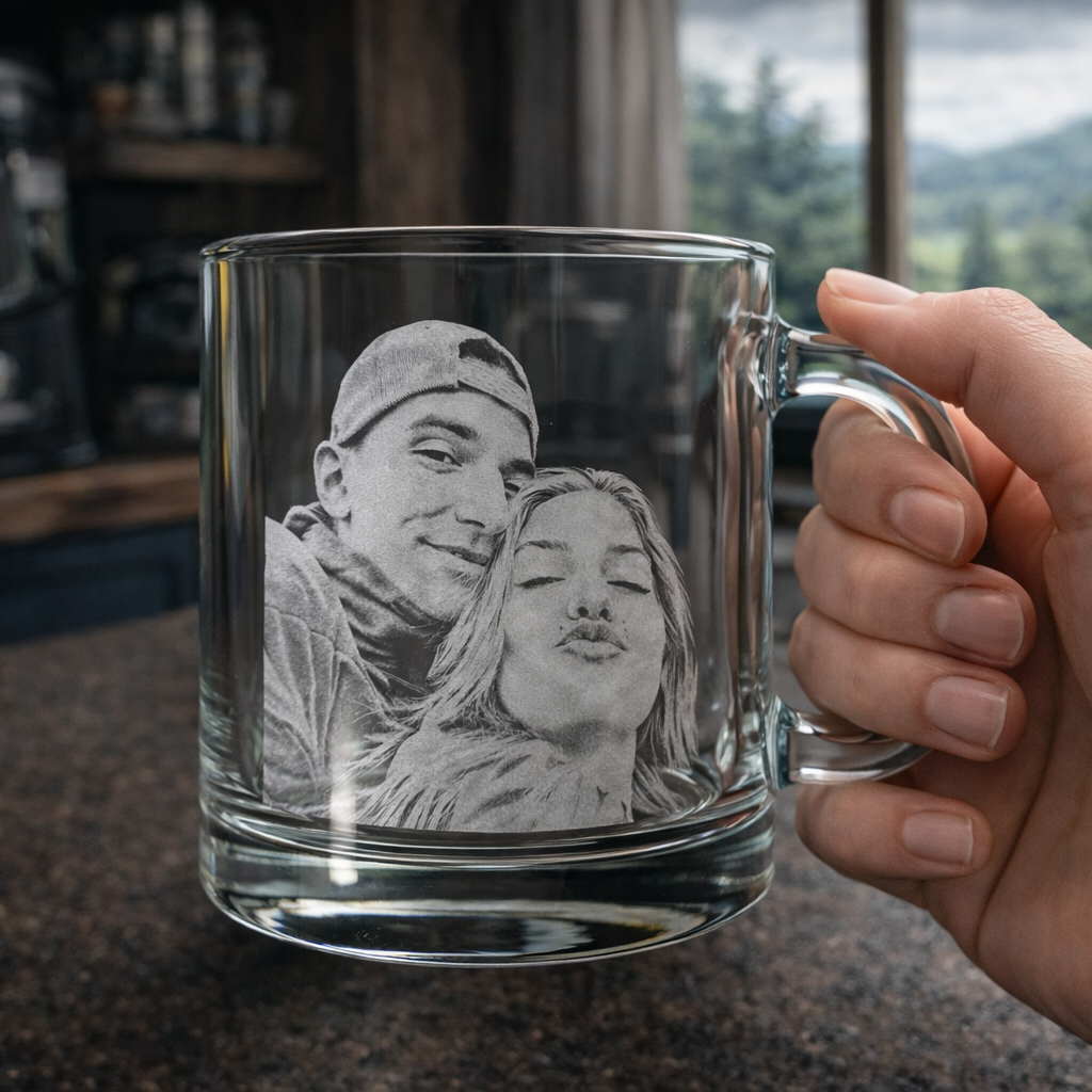 Чашка з ручкою з фотогравіюванням