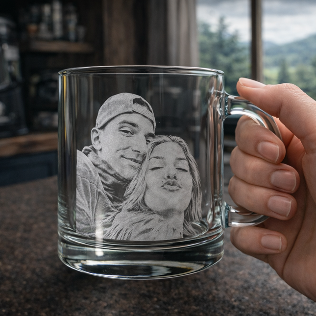 Чашка з ручкою з фотогравіюванням